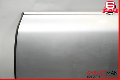 03-10 Porsche Cayenne 955 Front Left Exterior Door Shell Frame Crystal Silver