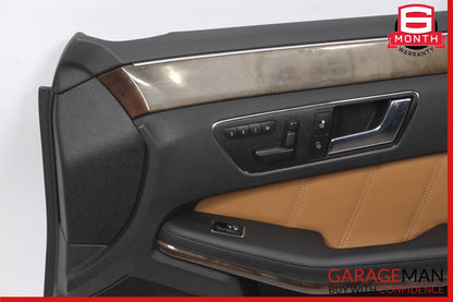 10-13 Mercedes W212 E350 E550 Front Right Side Interior Door Panel Cover Brown