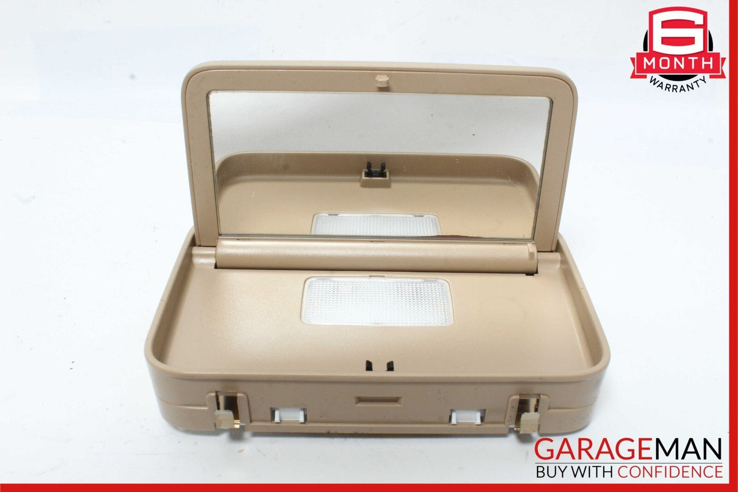 10-13 Mercedes W221 S550 S400 Rear Overhead Vanity Mirror Assembly Brown