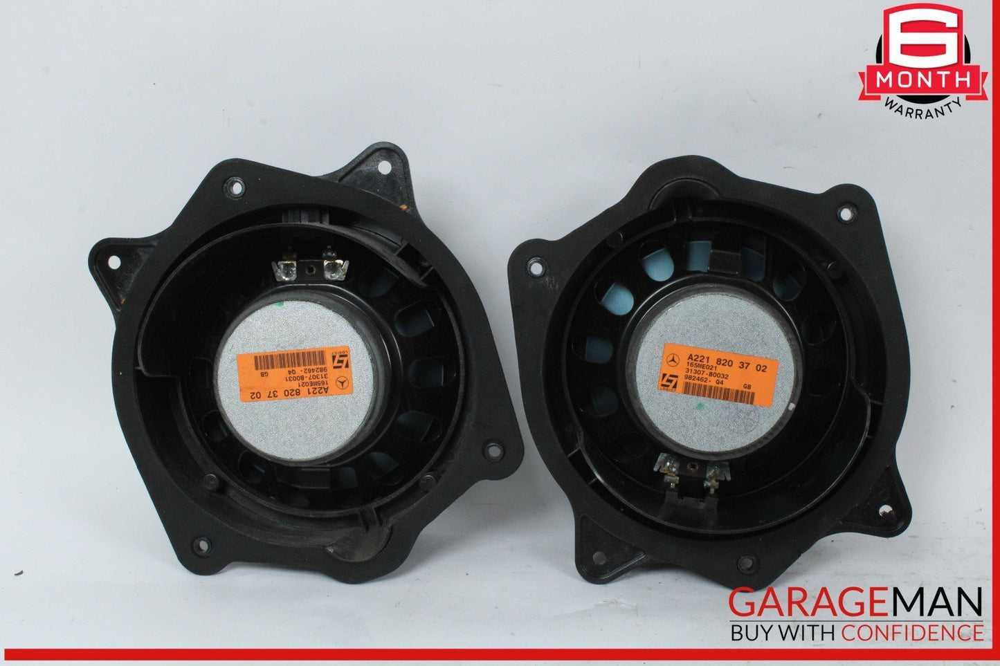 07-09 Mercedes W221 S550 Rear Right and Left Side Door Audio Sound Speaker Set