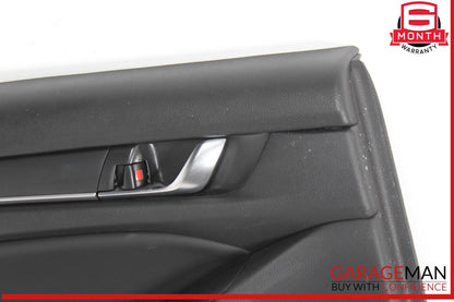 18-22 Honda Accord Rear Left Driver Side Interior Door Panel Black OEM