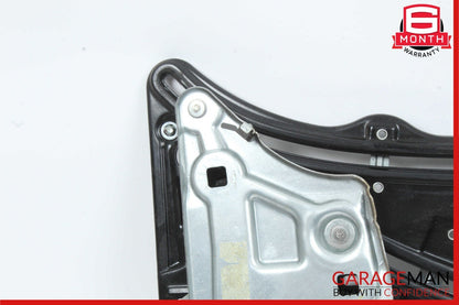 10-16 Mercedes W212 E350 Rear Right Door Window Regulator Frame w/o Motor