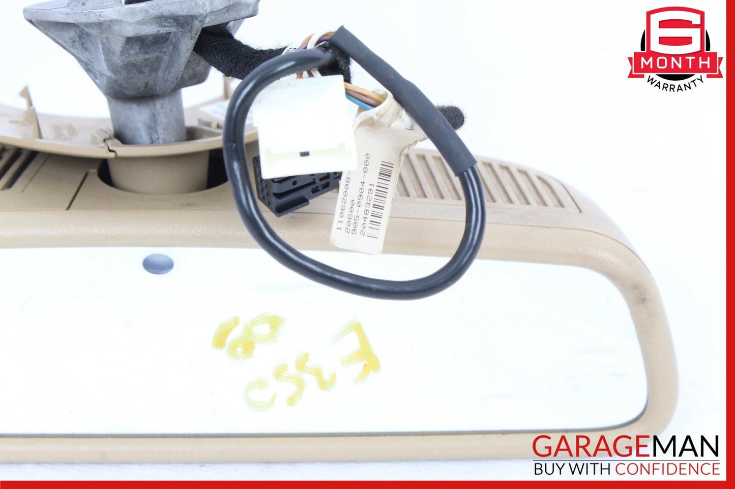07-09 Mercedes W211 E350 E550 E63 AMG Interior Rear View Mirror Brown OEM