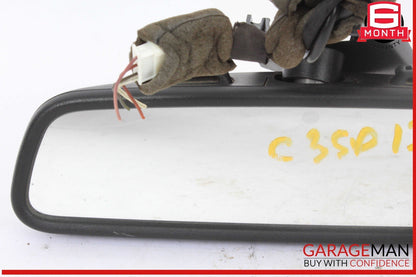 12-17 Mercedes W204 C350 C300 E350 Top Upper Interior Rear View Mirror Black OEM