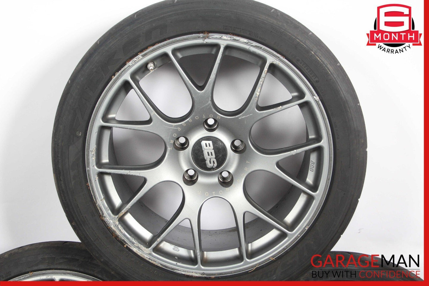 BBS Complete Staggered 10x8.5 R19 Front & Rear Wheel Tire Rim Set of 4 Pc Falken