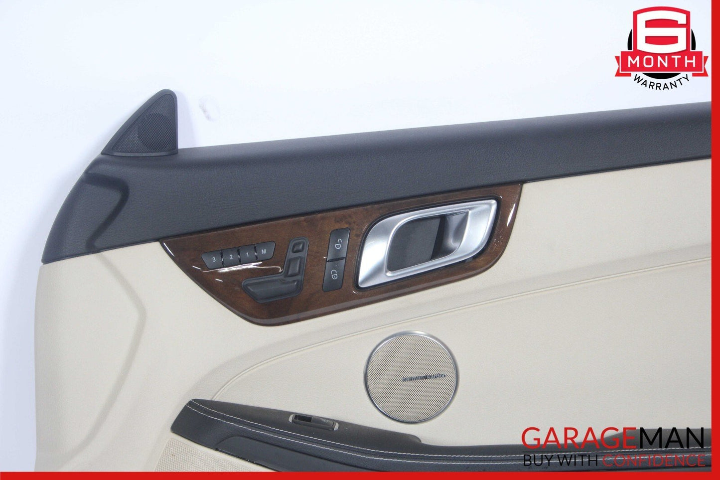 12-16 Mercedes R172 SLK250 Front Right Interior Door Trim Panel Cover Assy Beige