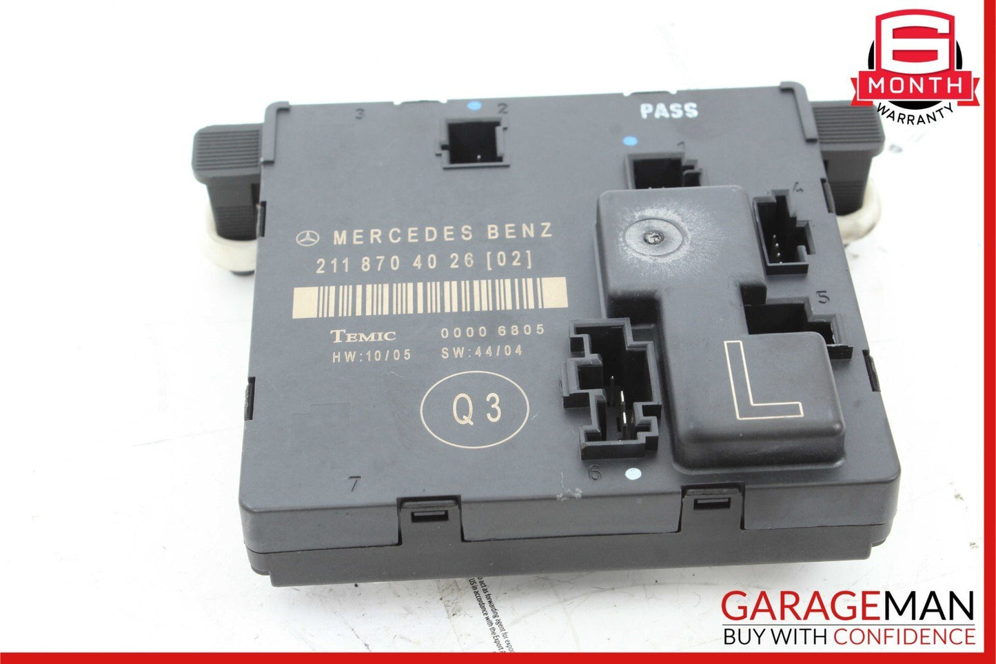 03-09 Mercedes W211 E350 E63 AMG Rear Left Driver Side Door Control Module Unit
