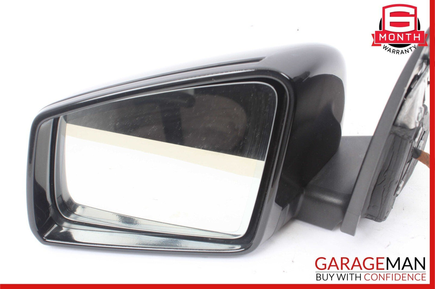 12-14 Mercedes W204 C300 Front Left Side Mirror Door Rear View Glass Black OEM