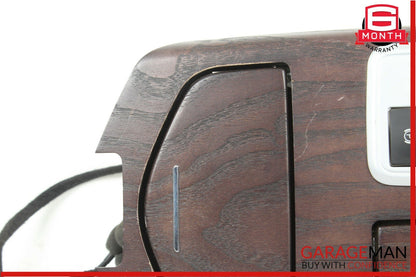 14-17 Maserati Ghibli Center Console Cupholder Armrest Ashtray Compartment Wood