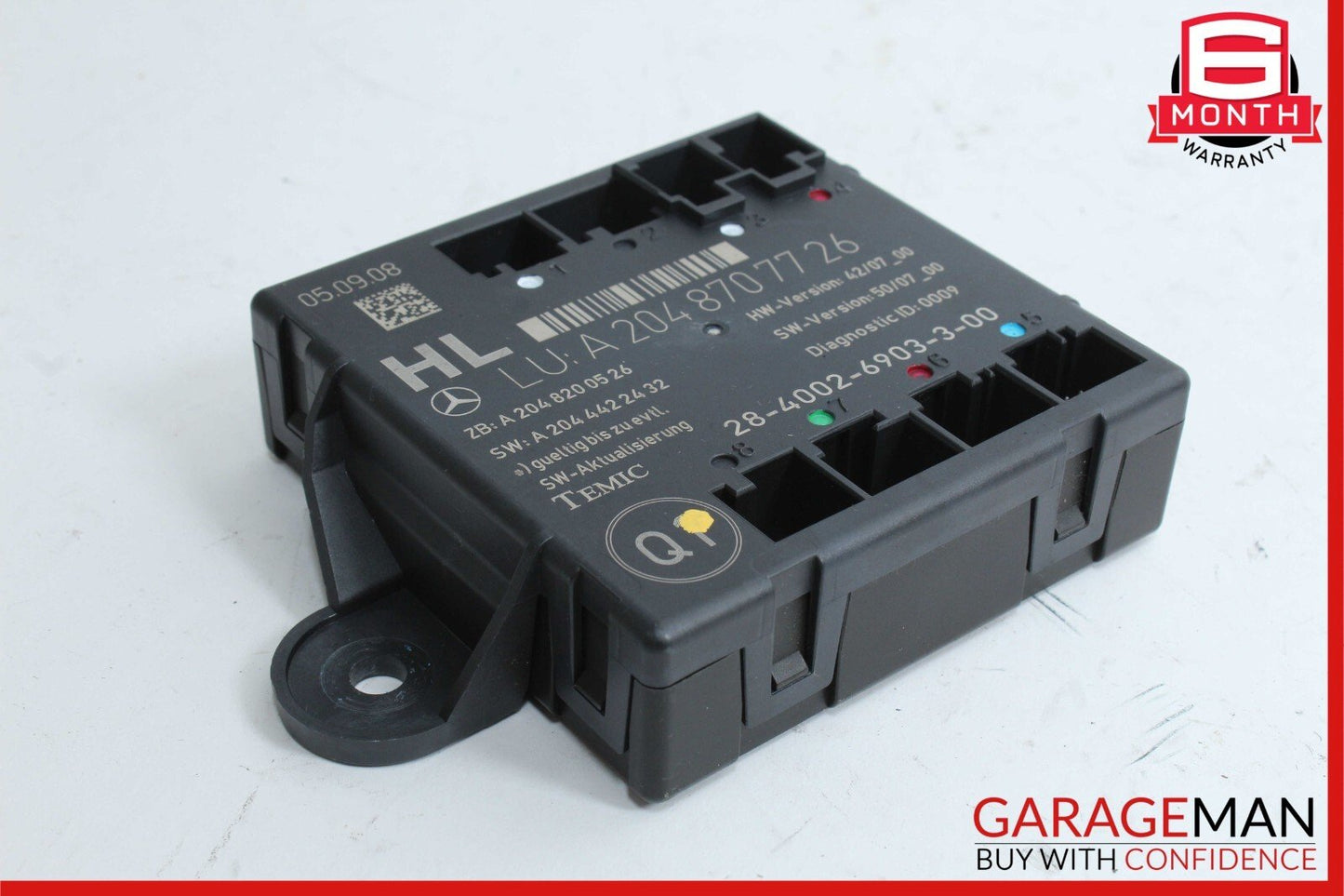 08-18 Mercedes W204 C300 C350 CLS500 Rear Left Side Door Control Module Unit
