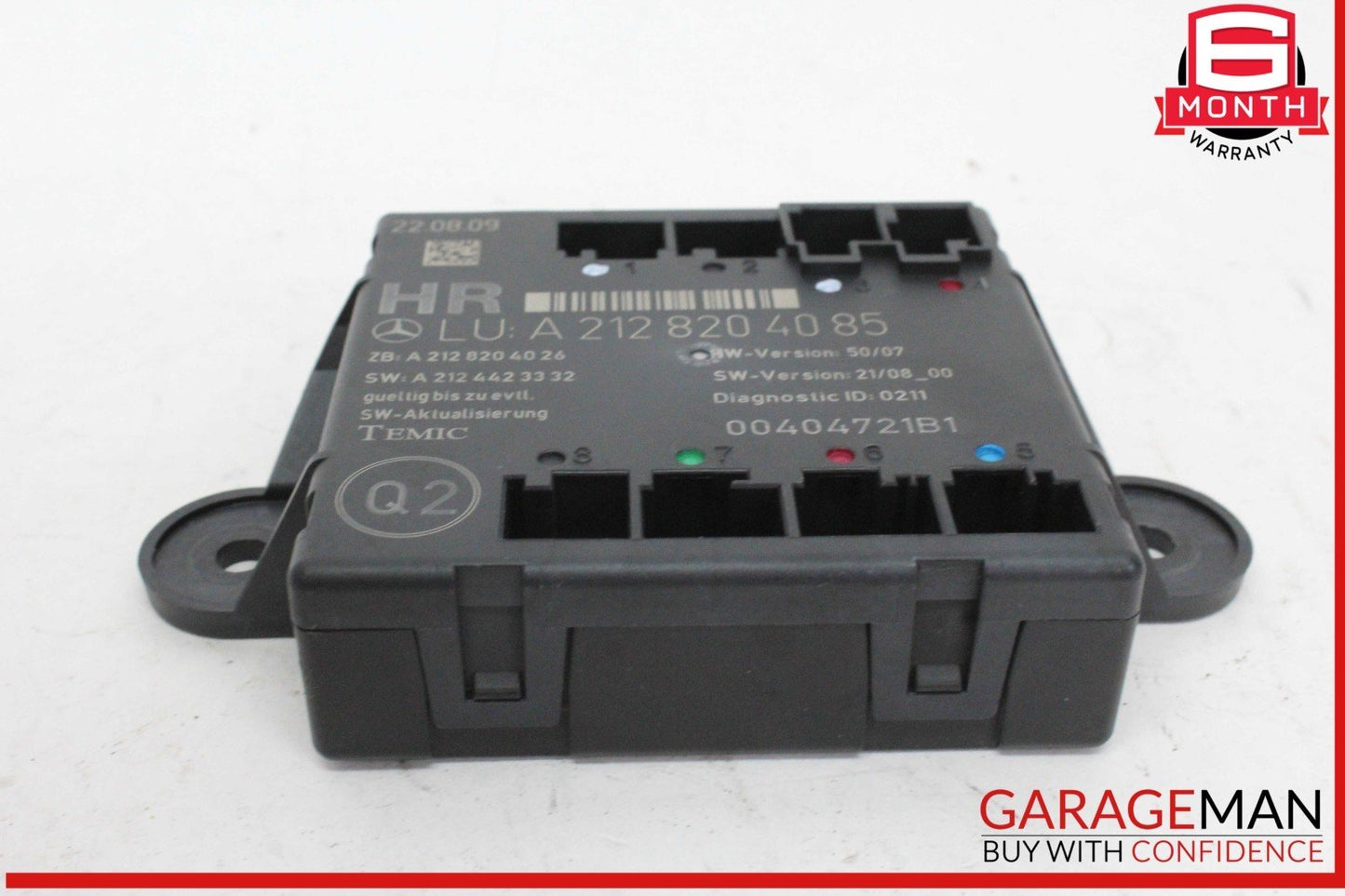 08-14 Mercedes X204 GLK350 4MATIC Rear Right Side Door Control Module Unit OEM