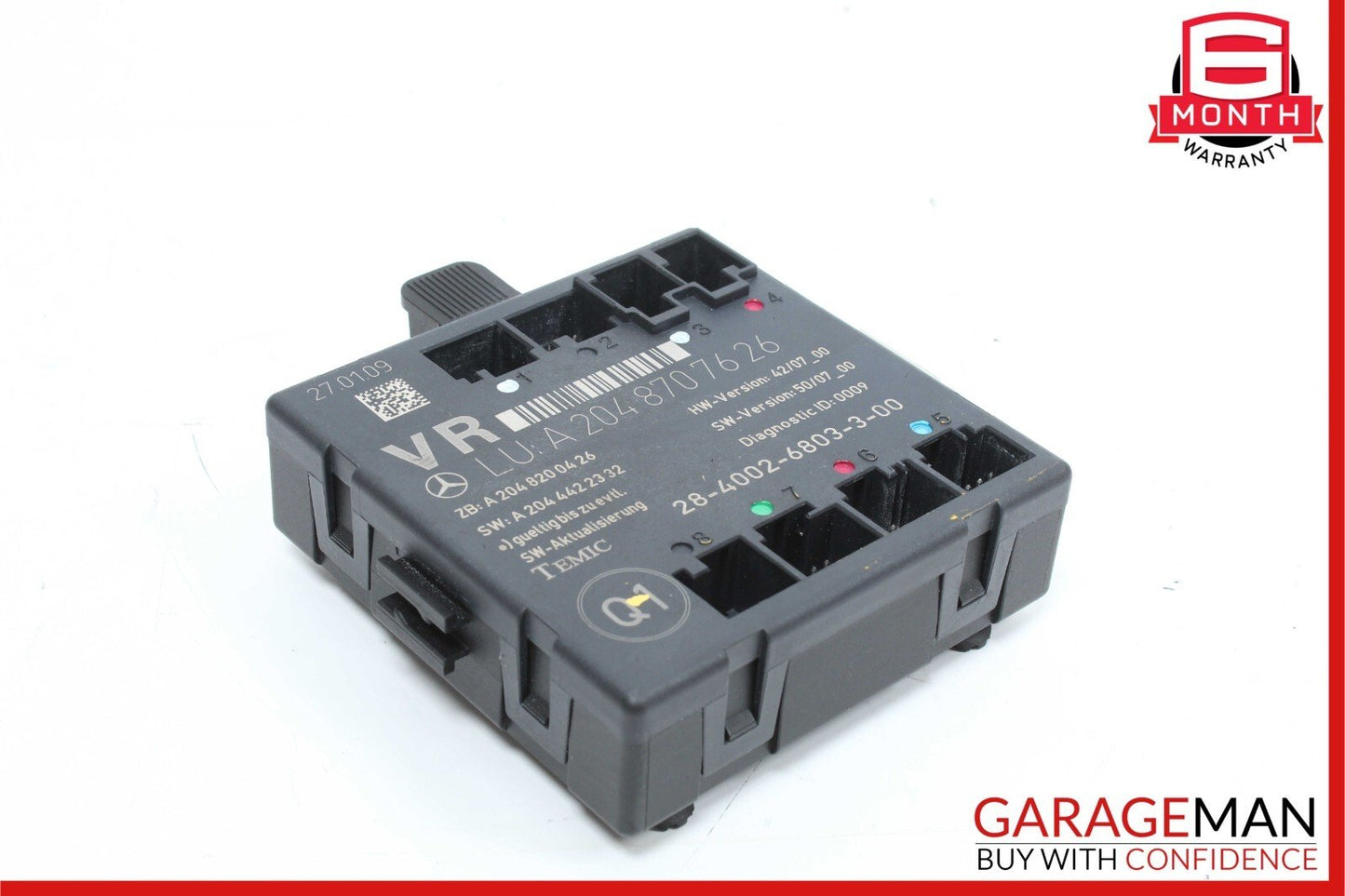 08-18 Mercedes W204 C300 C250 E400 Front Right Side Door Control Module Unit