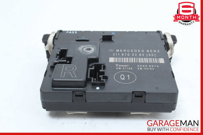 03-09 Mercedes W211 E350 E500 Rear Right Door Control Module 2118703285 OEM