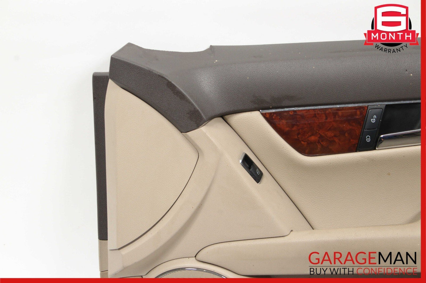 08-14 Mercedes W204 C250 C300 Sedan Front Right Side Interior Door Panel Beige