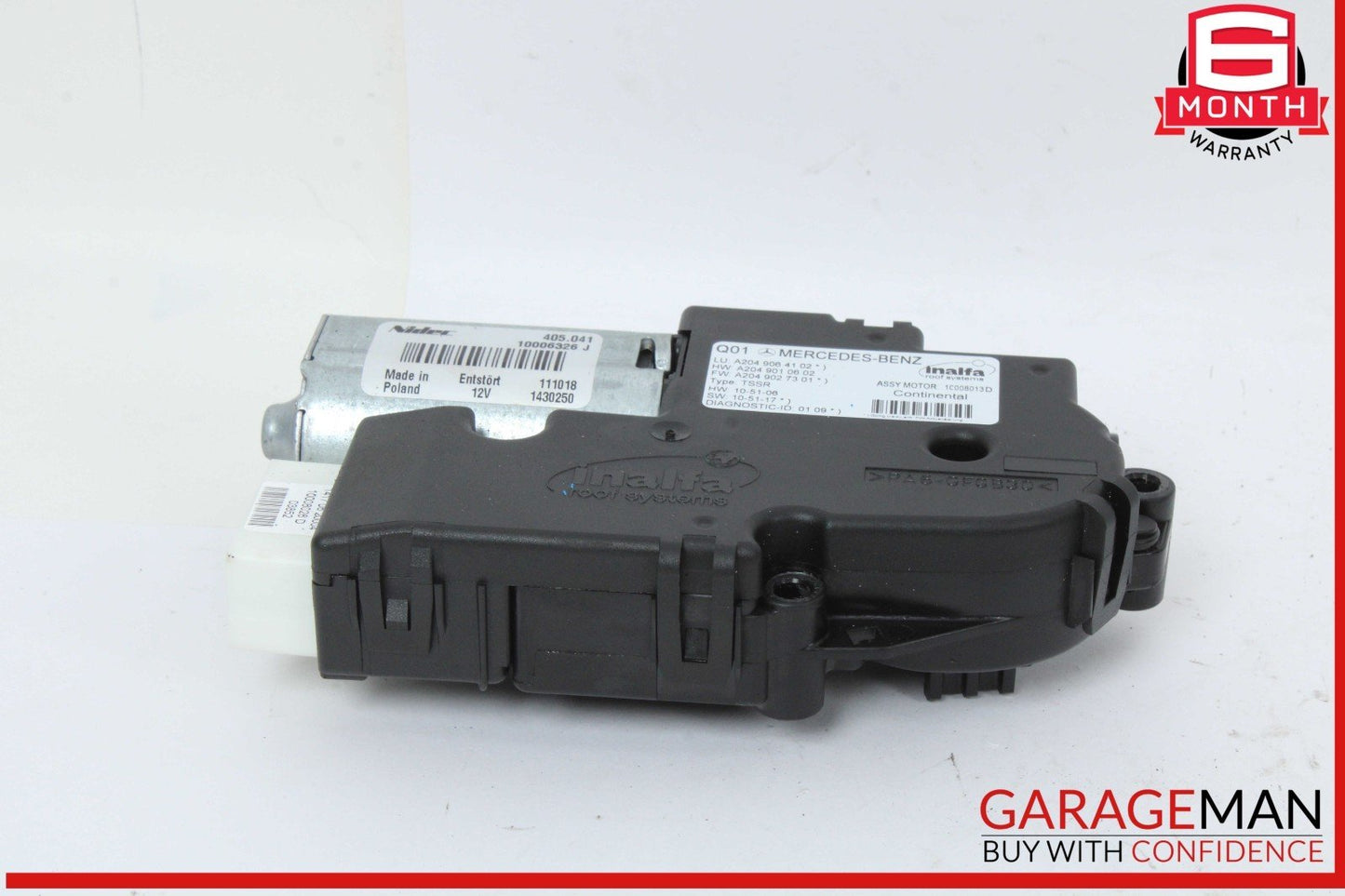 08-15 Mercedes X204 GLK350 Panoramic Sunroof Sun Roof Motor Unit 2049005310 OEM