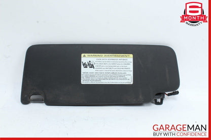12-15 Audi A7 Front Right Passenger Side Sunvisor Sun Visor Shade Cover Black