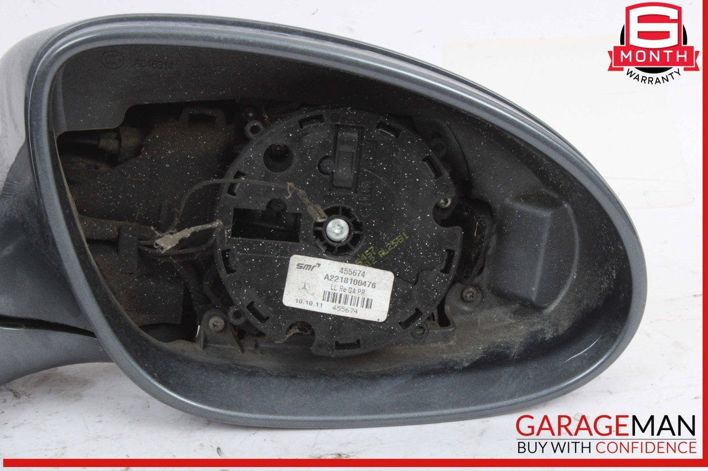 07-09 Mercedes W221 S550 Front Right Side Door Rear View Mirror NO GLASS OEM