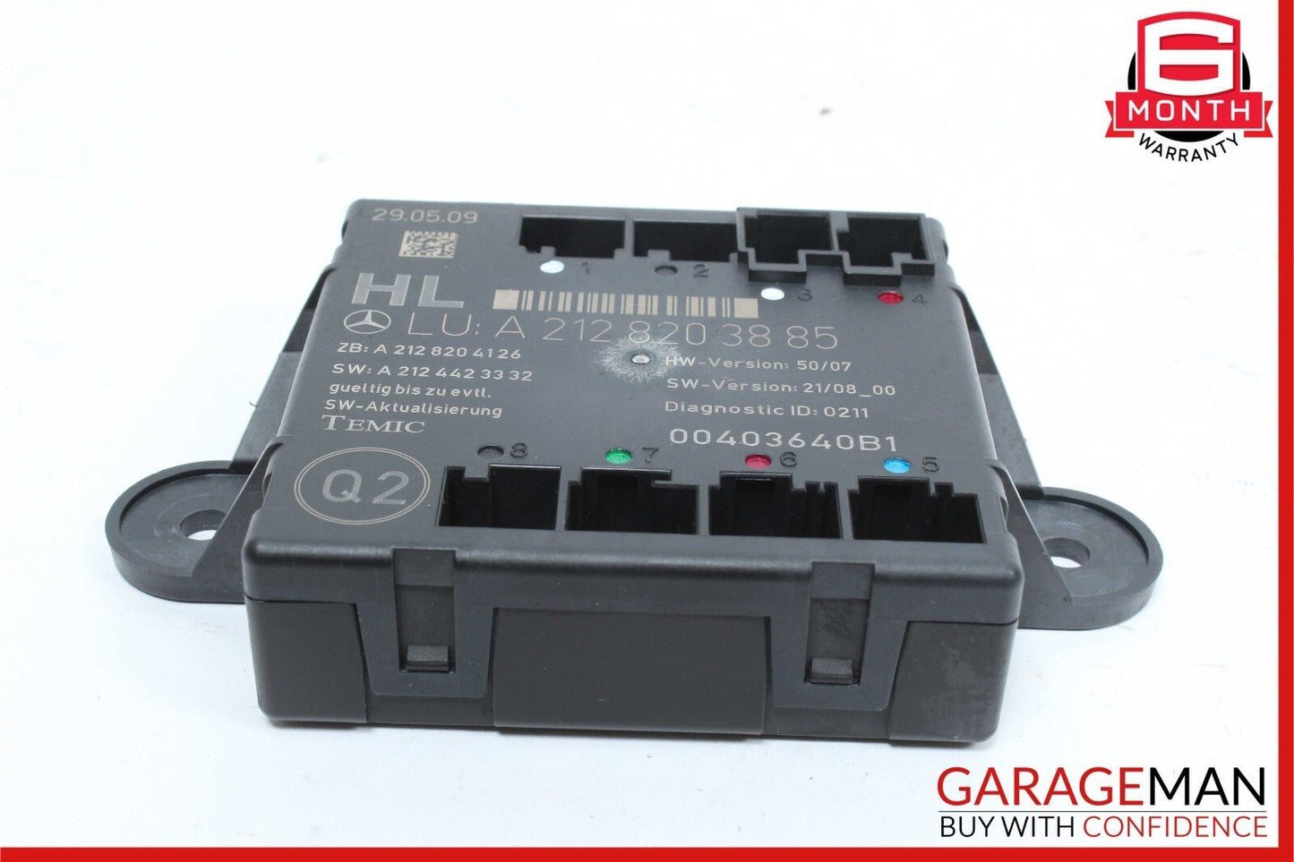 08-18 Mercedes W212 E350 CLS550 C300 Rear Left Door Control Module Unit OEM