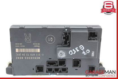 03-09 Mercedes W211 E320 E350 E550 Front Right Side Door Controller Module Unit