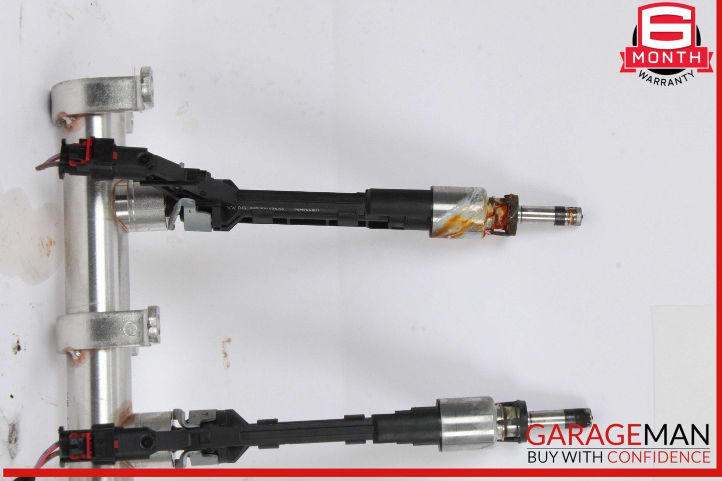 18-24 Audi S5 A5 A4 S4 SQ5 Left Driver Side Fuel Rail w/ Injectors OEM