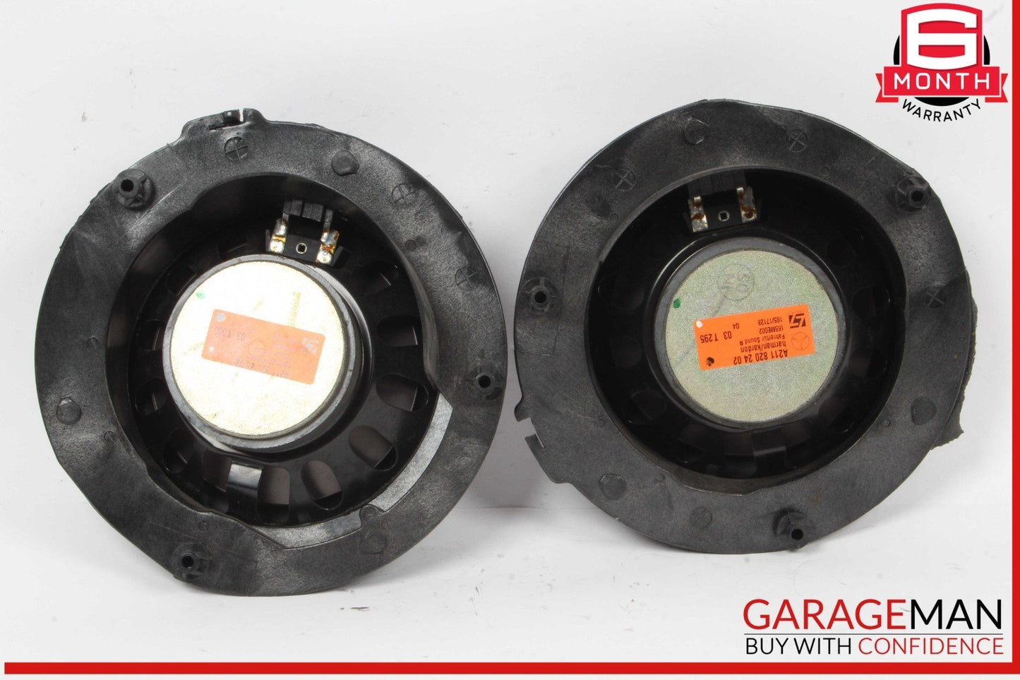 03-06 Mercedes W211 E500 Rear Left & Right Door Audio Sound Speaker Set Of 2 Pc