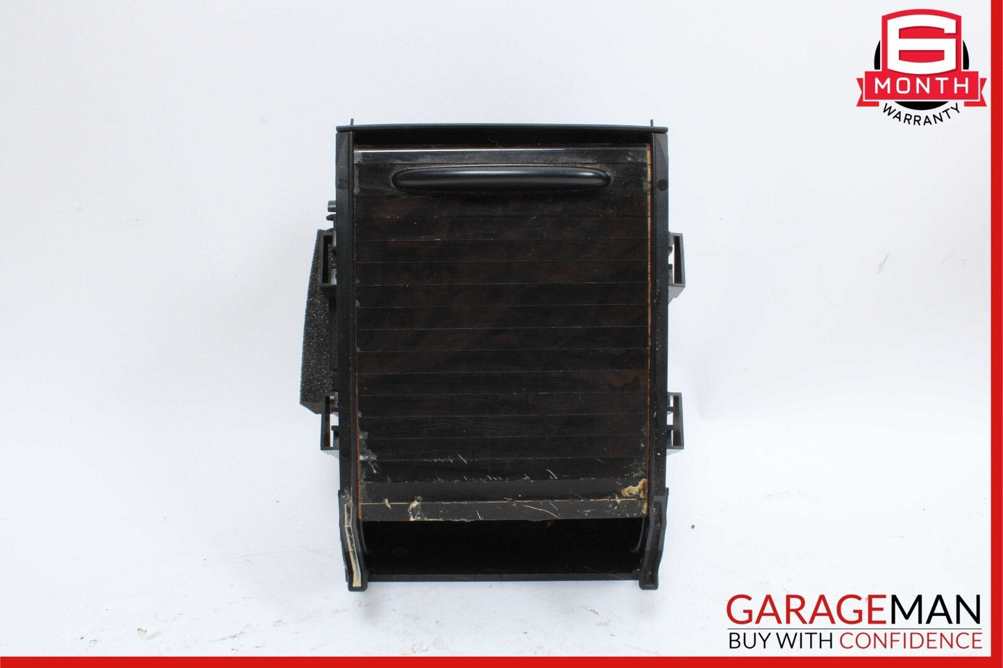 06-11 Mercedes W219 CLS550 Rear Center Console Armrest Cupholder Storage Wood