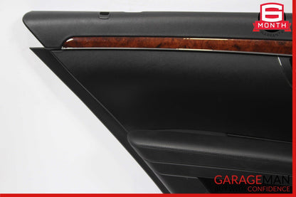 07-09 Mercedes W221 S550 Rear Left Side Interior Door Panel Cover Trim Black