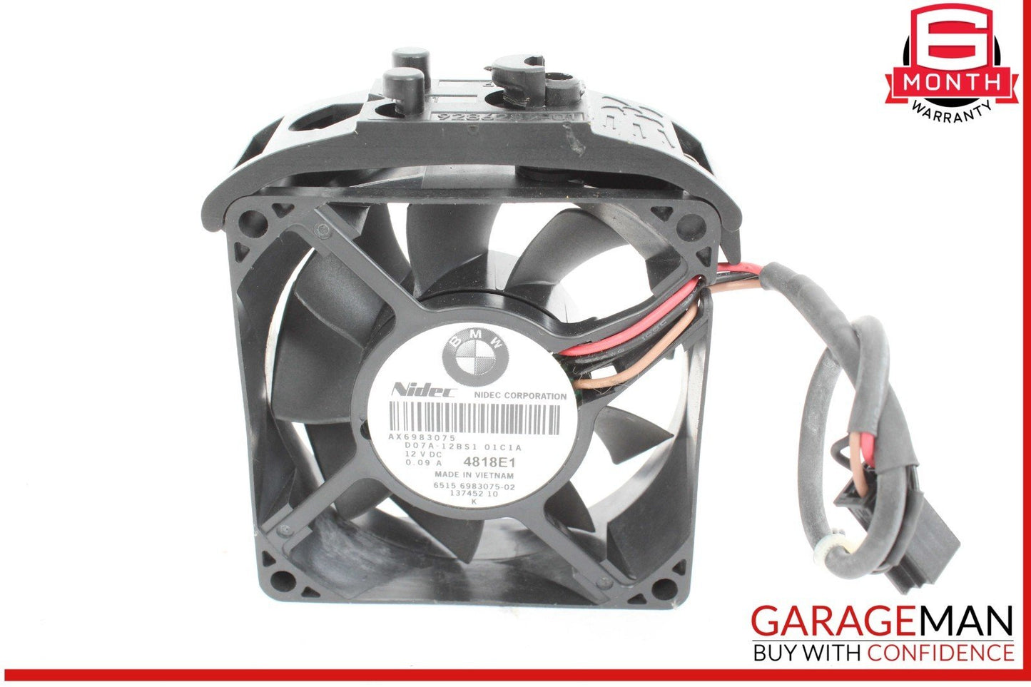 14-21 BMW i3 I01 Hybrid Amplifier Radiator Cooling Fan Motor 6983075 OEM