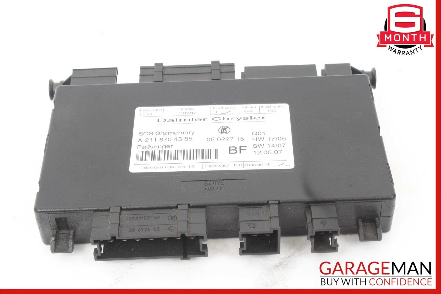 06-09 Mercedes W211 E550 CLS500 Seat Control Module Front Right Passenger OEM