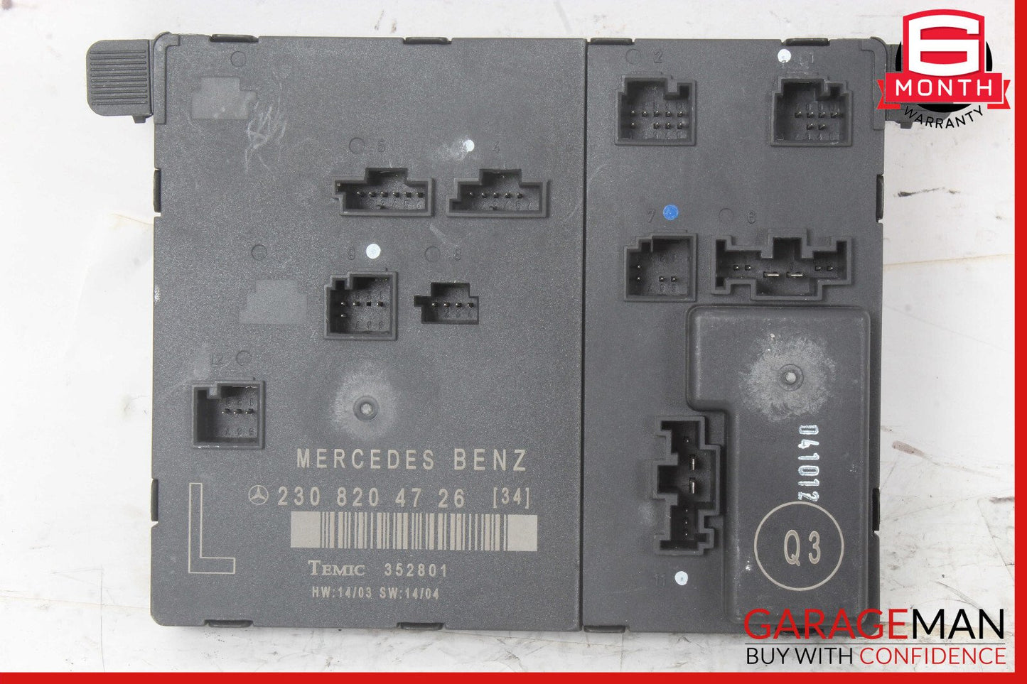 03-12 Mercedes R230 SL500 SL55 AMG Front Left Door Control Module 2308203526 OEM