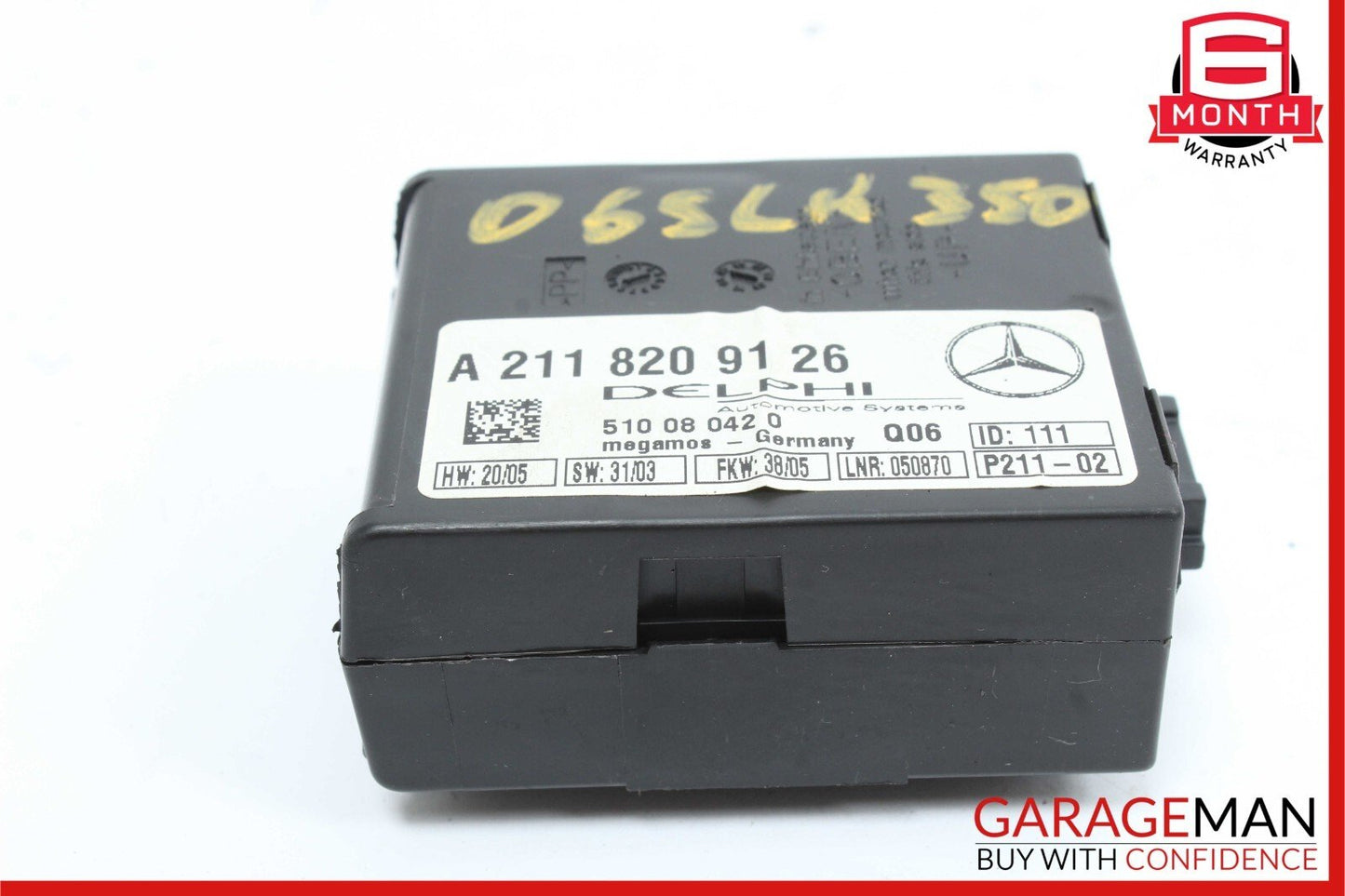 Mercedes CL55 AMG CLK500 S430 E320 SLK350 Anti Theft Alarm Module 2118209126 OEM