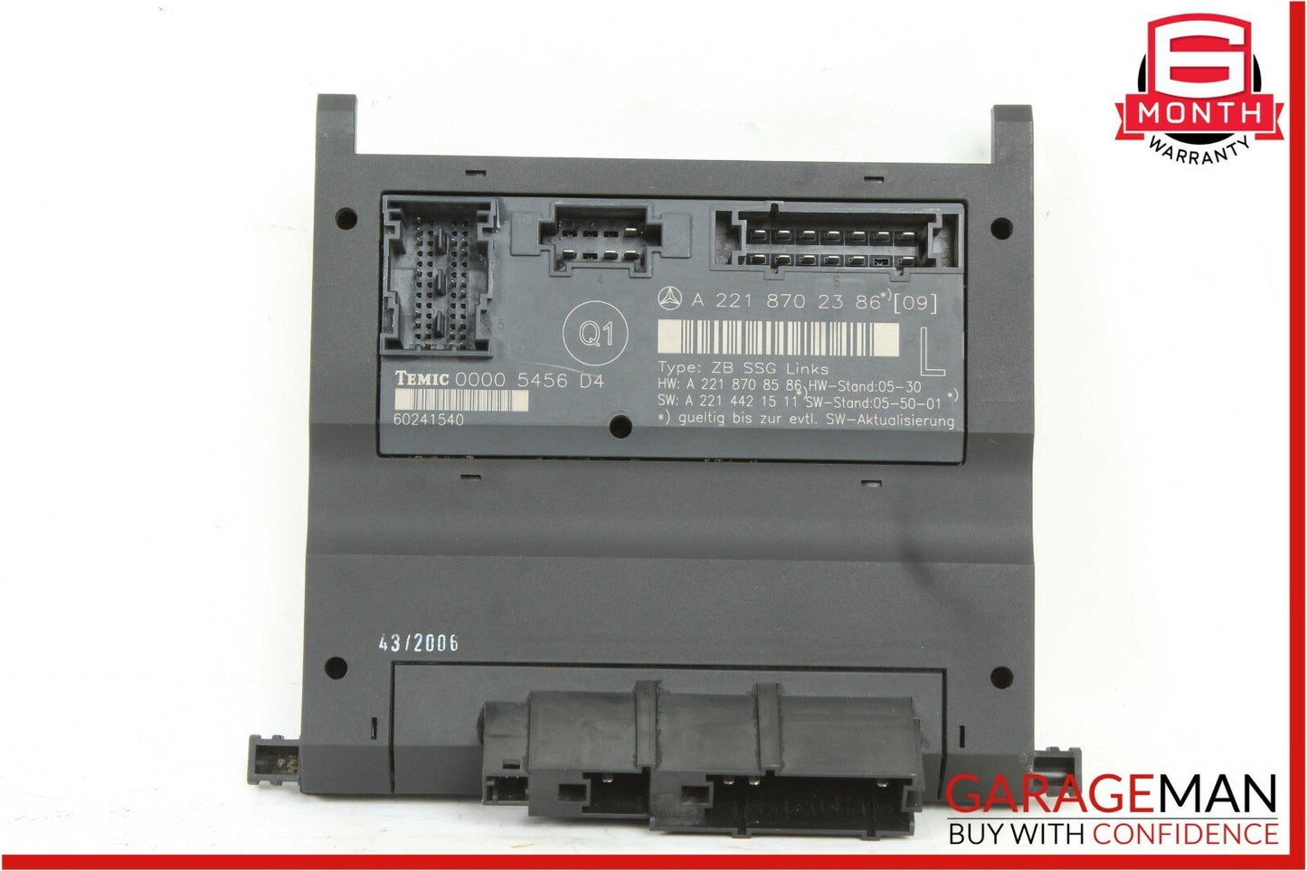 07-09 Mercedes W221 S550 Front Left Under Seat Controller Module Unit