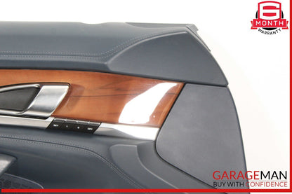 10-16 Porsche Panamera 970 Front Left Side Interior Door Panel Black OEM