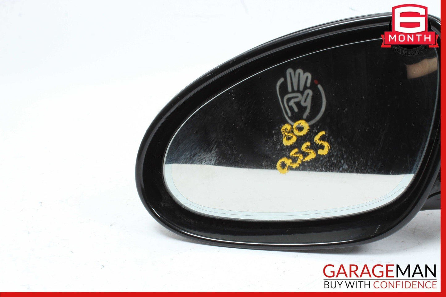 07-09 Mercedes W221 S550 S600 Front Left Side Mirror Door Rear View Black OEM