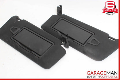 08-14 Mercedes W204 C250 Front Right and Left Sunvisor Sun Visor Set Black OEM