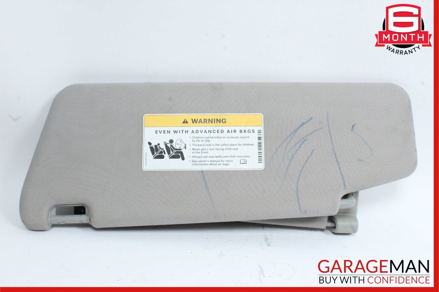 10-17 Mercedes W207 E350 C350 Front Right Side Sun Visor Shade Sunvisor Gray