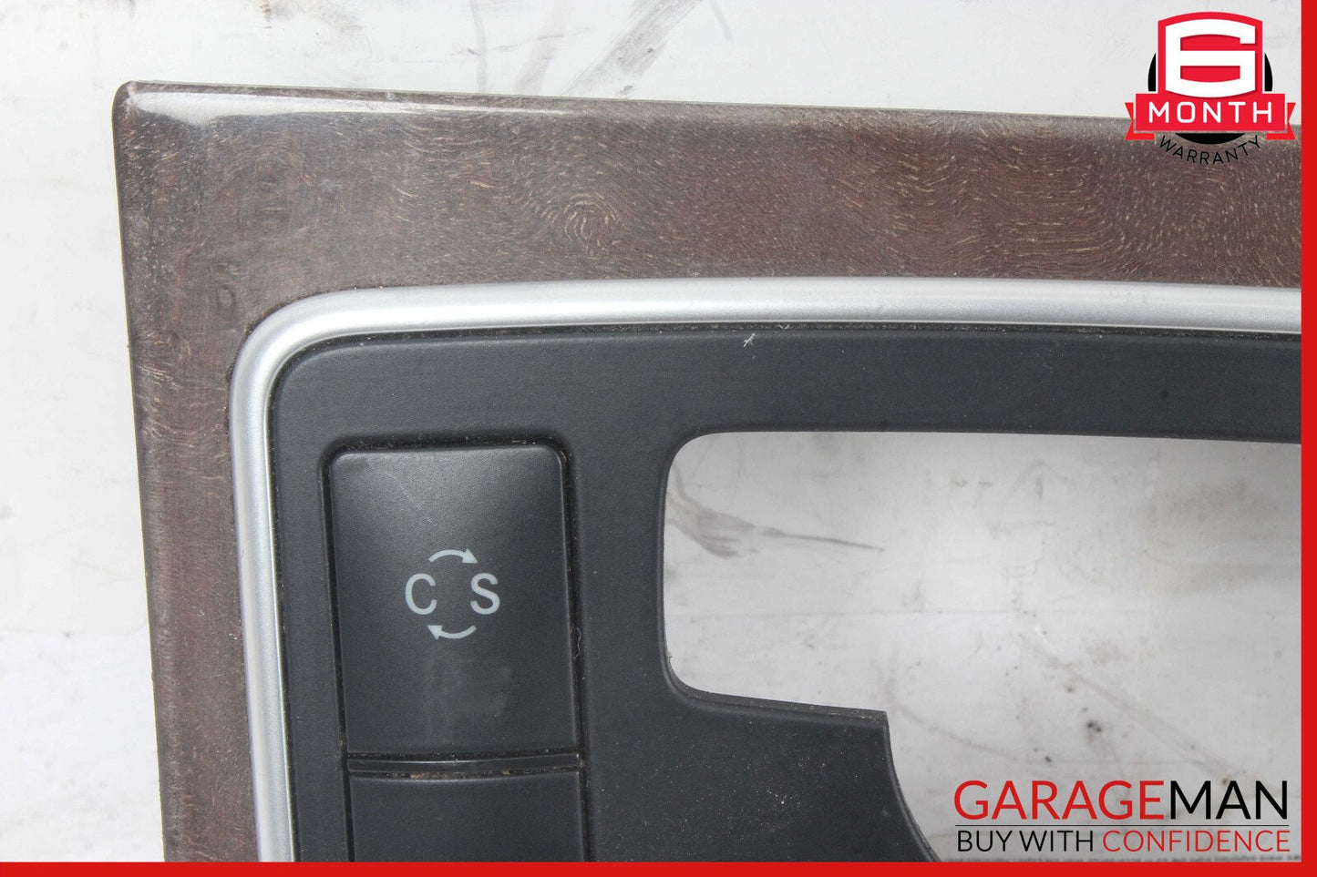 10-13 Mercedes W212 E350 E400 E550 Center Console Switch Trim Cover Bezel Wood