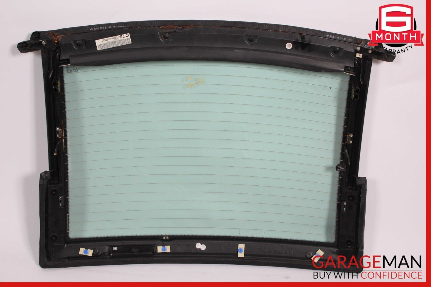 03-12 Mercedes R230 SL500 SL550 Rear Back Window Windshield Glass Panel Clear