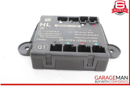 08-14 Mercedes W212 E350 Rear Left Driver Side Door Control Module Unit OEM