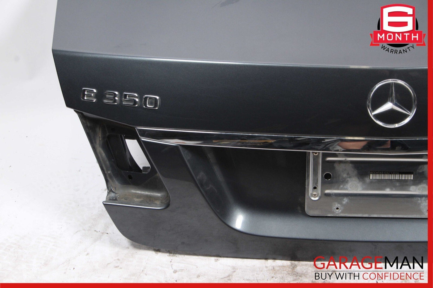 10-16 Mercedes W212 E350 E400 E550 Sedan Rear Trunk Lid Deck Shell Panel Gray