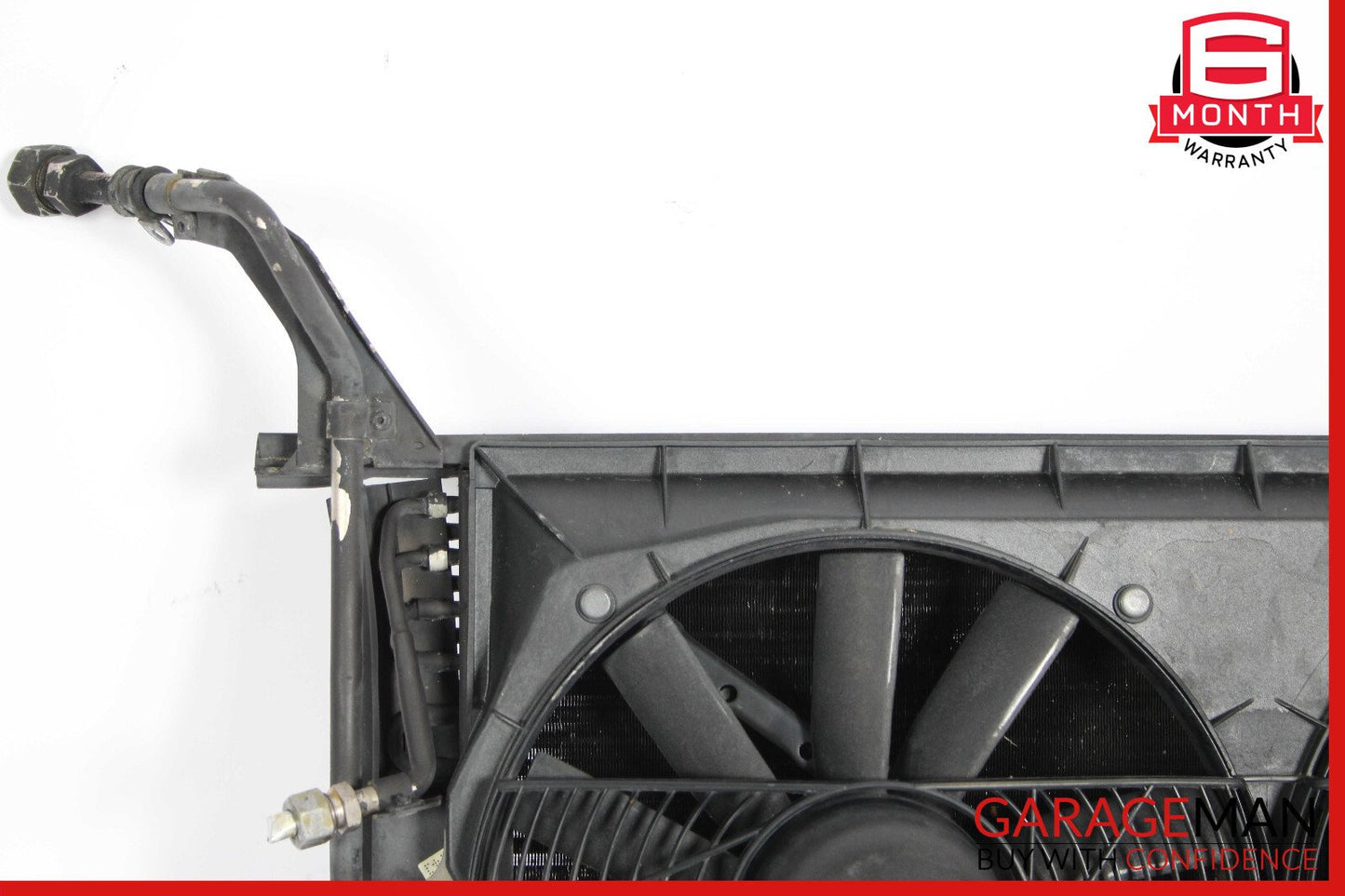 90-93 Mercedes R129 500SL AC A/C Condenser Radiator Cooling Fan Shroud Motor