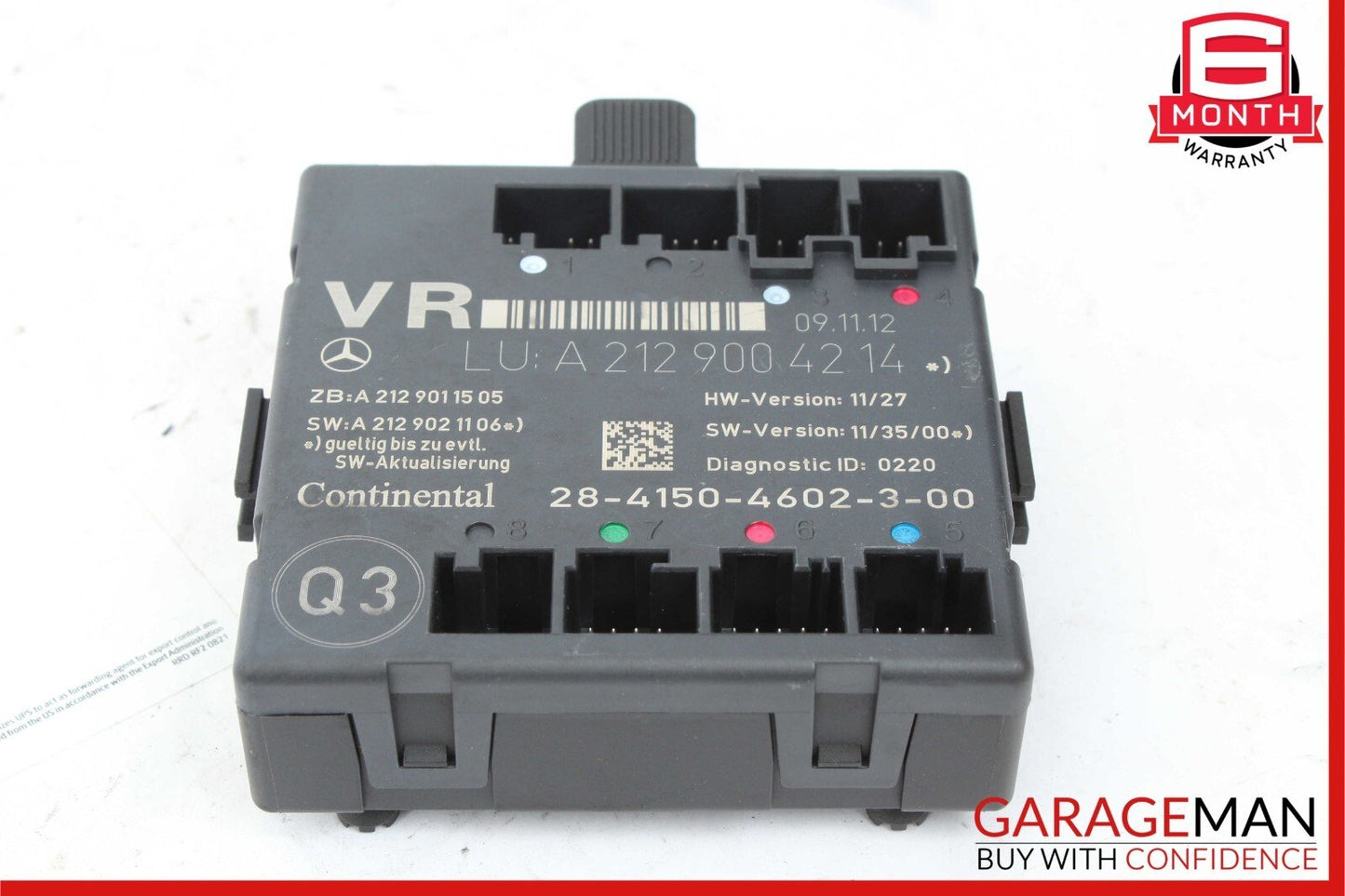 08-14 Mercedes-Benz C250 W204 Right Front Door Control Module 2129004214 OEM
