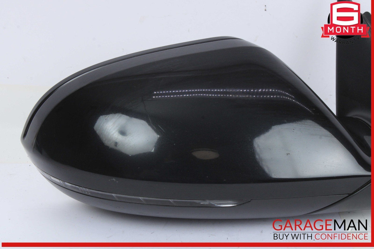 12-18 Audi A6 Front Right Passenger Side Door Rear View Mirror Black 4G1857410BB