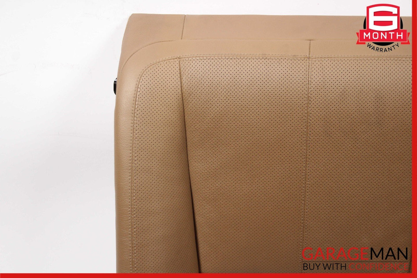 07-09 Mercedes W221 S550 Rear Left Side Top Upper Seat Cushion Cover Brown