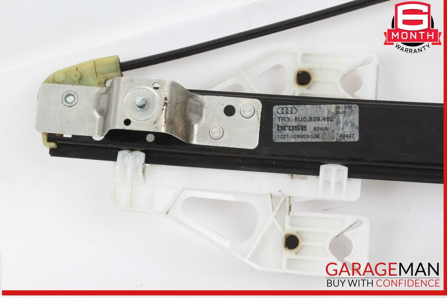 15-18 Audi Q3 Quattro Rear Right Passenger Side Window Regulator Motor OEM