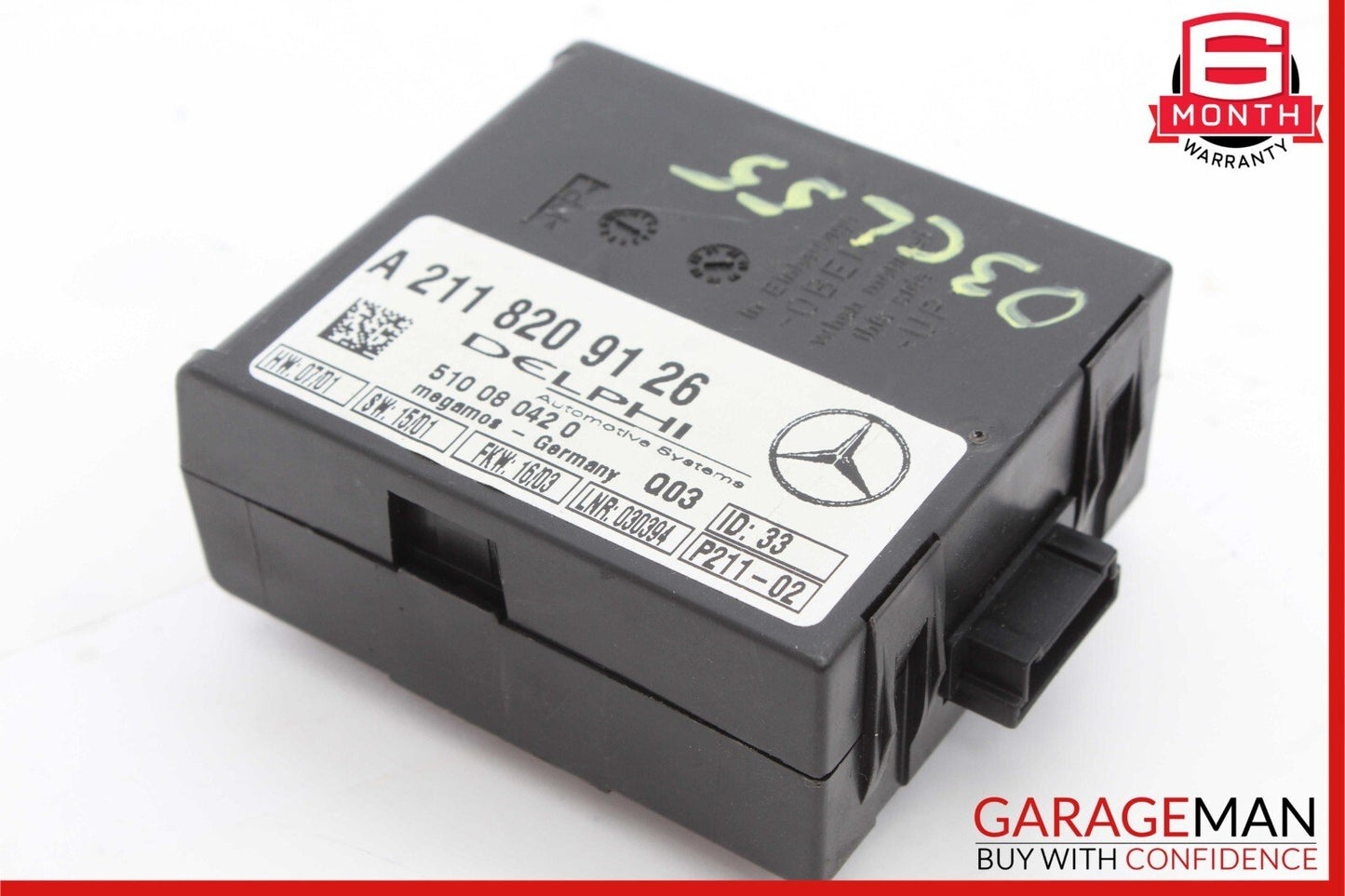 Mercedes CL55 AMG CLK500 SLK280 S430 E320 Anti Theft Alarm Module 2118209126 OEM