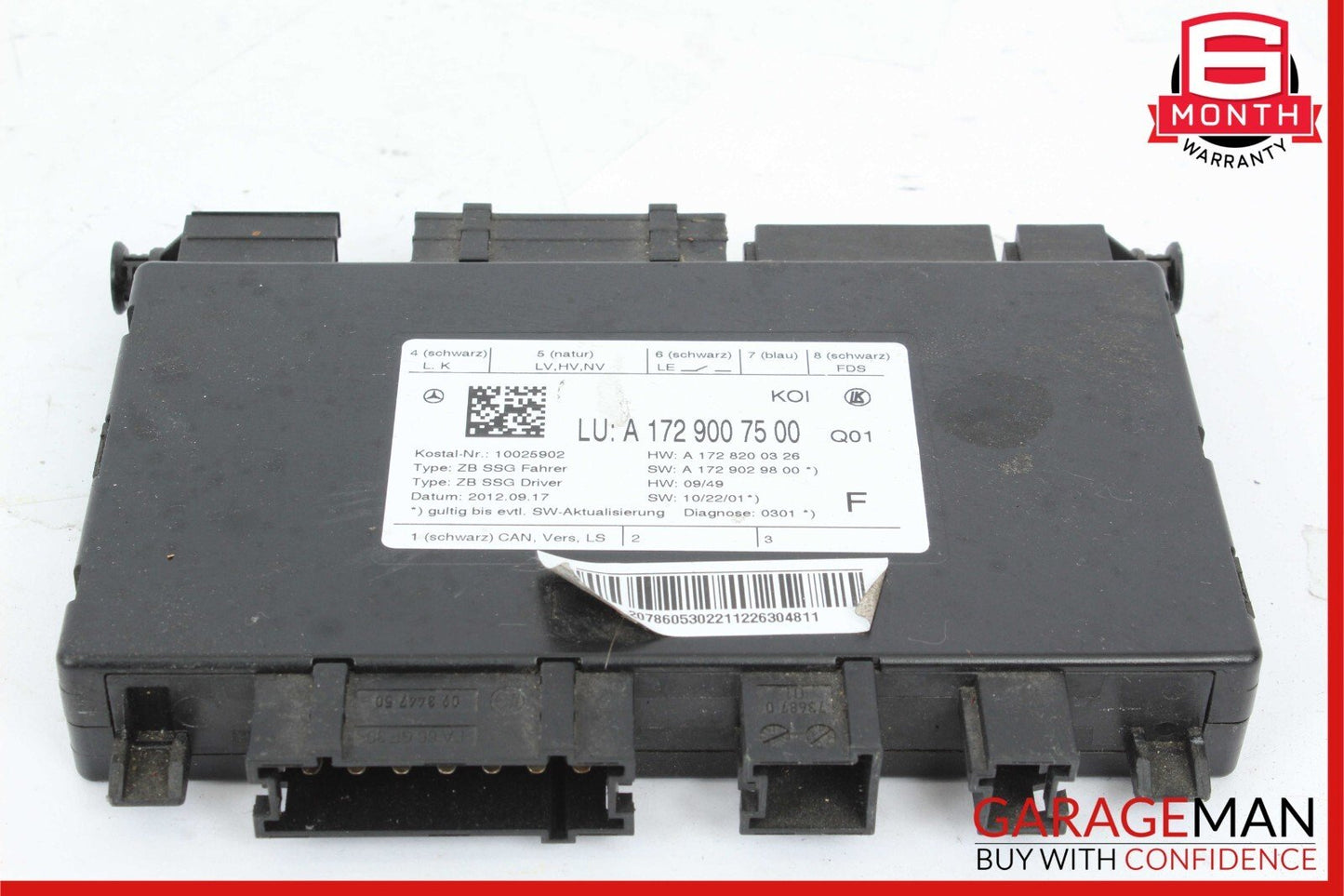 08-18 Mercedes E350 C350 SLK250 Front Left Side Seat Control Module Unit