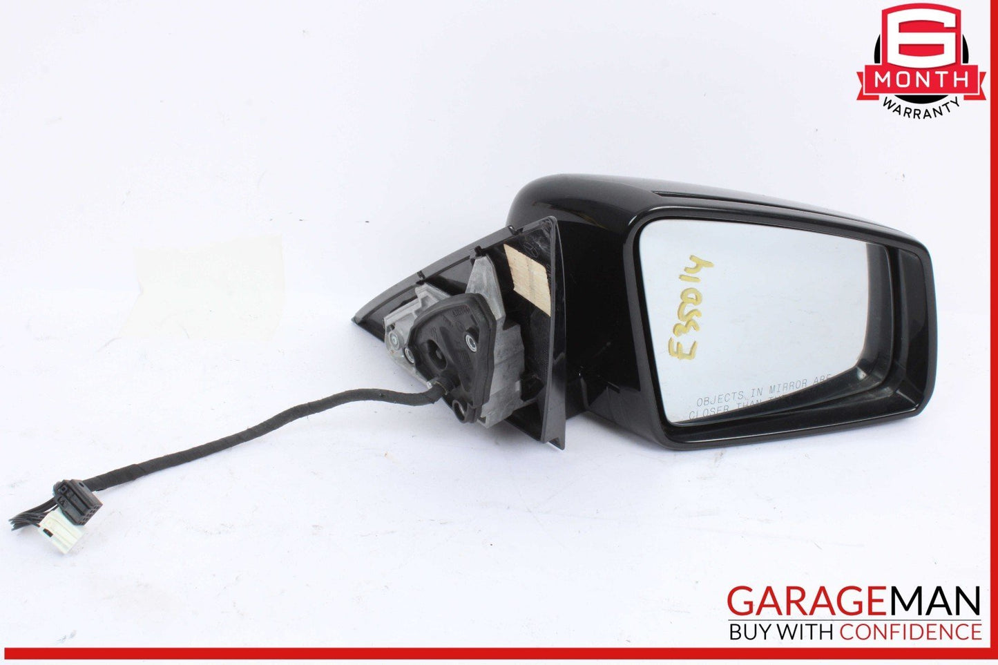14-16 Mercedes W212 E350 4MATIC Front Right Door Rear View Mirror w/ Blind Spot