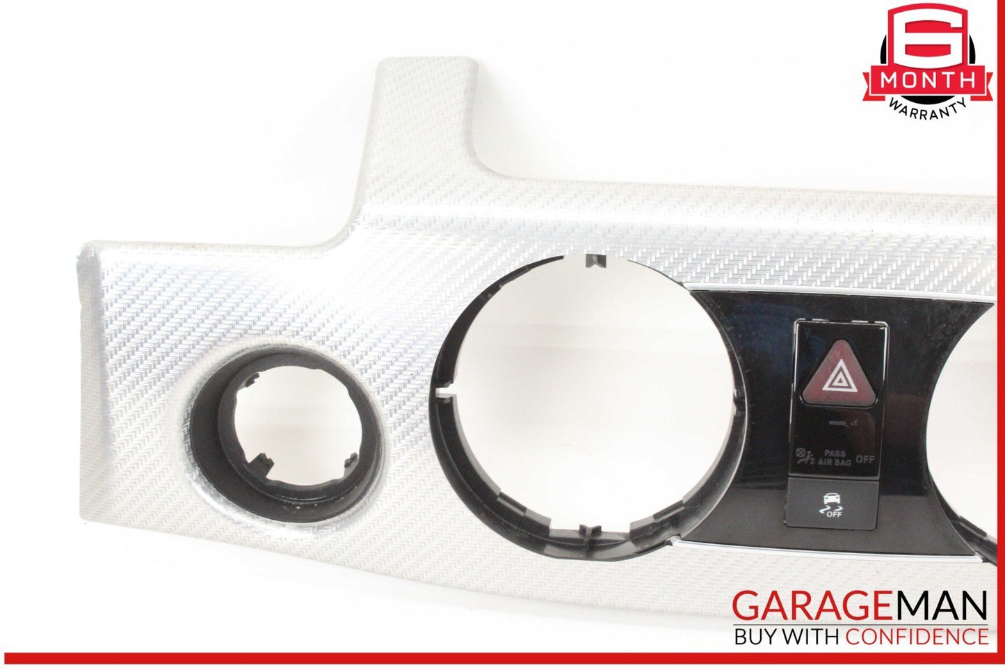 13-15 Mercedes X204 GLK350 4MATIC Front Dash Trim Panel w/ Hazard Light Switch