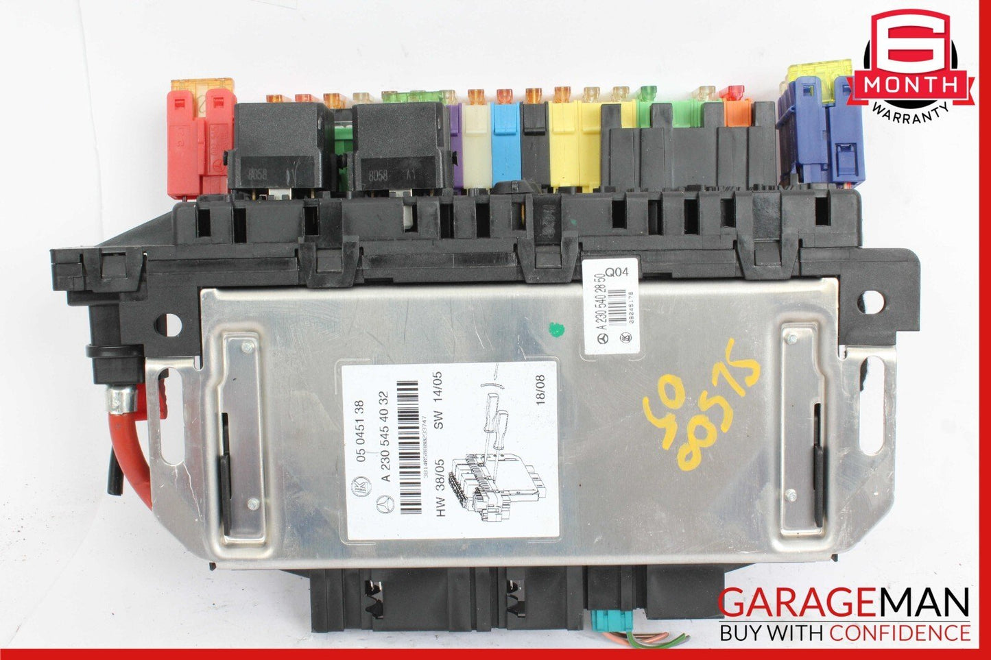 03-12 Mercedes R230 SL550 SL55 AMG SL500 Rear SAM Fuse Box Relay Module OEM